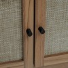 3-In-1 Hall Tree with Shoe Storage, Standing Coat Rack with Shoe Bench, Entryway Organizer with 4 Hooks, Brown - 3 of 4
