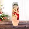 Stony Creek 11.75 In Happy Snowman Pre-Lit Lg Vase Christmas Lighted Glass Accent , Christmas Decor Winter Snowflakes (1PC) - 2 of 4