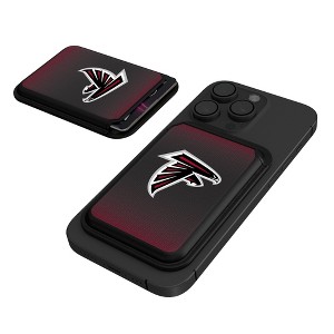 Keyscaper Atlanta Falcons Linen Black Magnetic Credit Card Wallet - 1 of 3