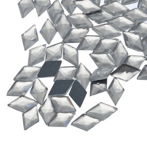 Unique Bargains Acrylic Flat Back Diamond Gems Bead for Face Painting DIY Crafts 100 Pcs - 1 of 4