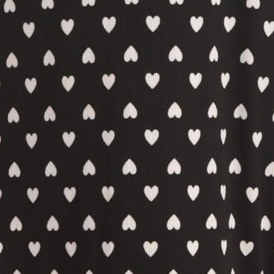 mini hearts - black