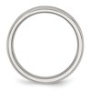 Black Bow Jewelry 6mm Stainless Steel Concaved Beveled Edge Standard Fit Band - 2 of 4