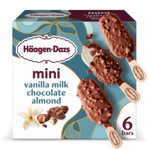 Haagen-Dazs Vanilla Milk Chocolate Almond Frozen Bars - 11.1 fl oz - 1 of 4