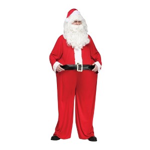 Funworld Fat Santa Adult Costume | One Size Fits Most - 1 of 4