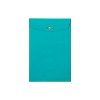 JAM Paper 6 x 9 Open End Catalog Colored Envelopes with Clasp Closure Sea Blue Recycled 10/Pack - 2 of 4