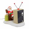 Department 56 Villages 3.25 In Santa At The Man Cave Recliner Santa Football Tv Village Figurines - 2 of 3