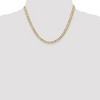 Black Bow Jewelry 5.25mm, 14k Yellow Gold, Open Concave Curb Chain Necklace - 2 of 4