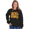 Groovy Halloween Saying Trick Or Treat Sweatshirt for Men or Women Brisco Brands - 3 of 4
