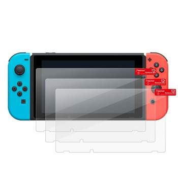 Insten 3 Pack Ultra-thin & Flexible PET Screen Protector Compatible with Nintendo Switch, Clear