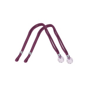 Unique Bargains Faux Crystal Curtain Ties Polyester Plastic 2 Pcs - 1 of 4