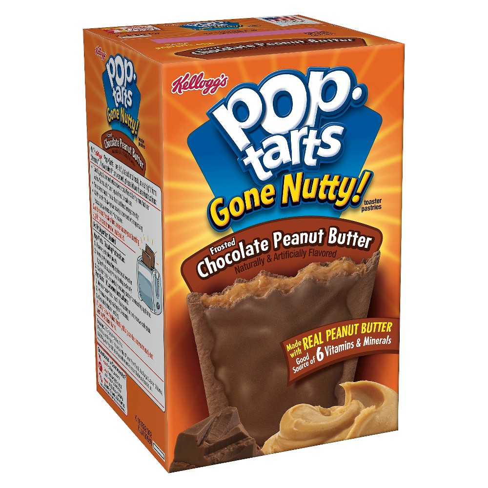 UPC 038000766114 product image for Kellogg's Pop-Tarts Gone Nutty Frosted Chocolate Peanut Butter | upcitemdb.com