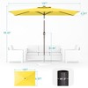 Sonkuki 10x6.5 FT Outdoor Patio Umbrella Market Table Umbrella With a Crank for Garden, Deck and Pool - 3 of 4