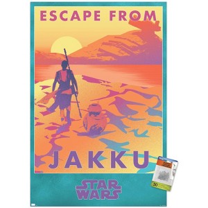 Trends International Star Wars: Jakku - Escape from Jakku Unframed Wall Poster Prints - 1 of 4
