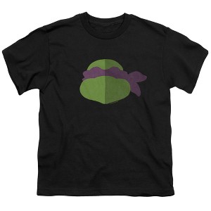 Teenage Mutant Ninja Turtles Donnie Face Kids T Shirt For Youth  Black  X Small - 1 of 4