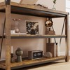 Jojoka Console Table with Storage – 3-Tier Wooden Entryway Table, Long Foyer & Hallway Sofa Back Table for Majlis & Living Room - 4 of 4