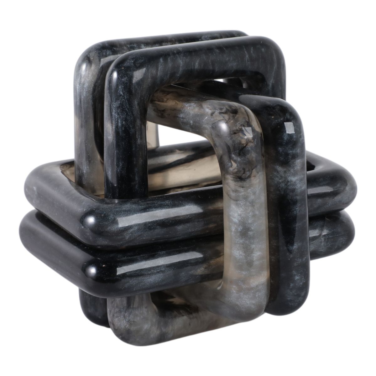 Marble Knot Sculpture for Shelf Accents, Room Styling, Office Design - Modern Statues Living Room Decor or Coffee Table Display, Home Décor - thumbnail 7