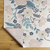 Hauteloom Ponto Cream & Blue Floral Area Rug - 3 of 4