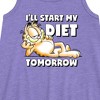 - Garfield - Start My Diet Tomorrow Graphic Sleeveless Aline Dress - 2 of 3