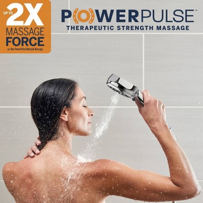 Waterpik Chrome 8-Setting Handheld and Rain Showerhead Combo