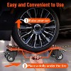 Heavy-Duty Car Dolly Set - 8000 LBS Capacity Wheel Dollies with Security Lock (2 or 4-Piece) - 3 of 4