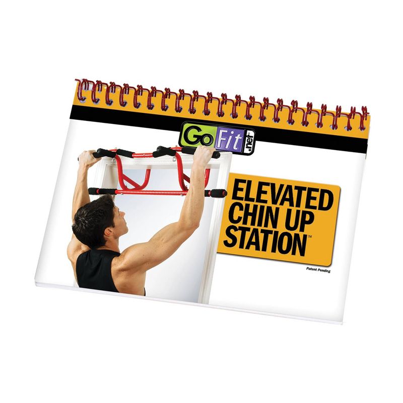 GoFit Elevated Chin Up Station - Red/Black, 3 of 15
