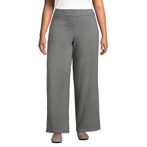 Lands' End Women's Starfish High Rise Wide Leg Pants - 1 of 4