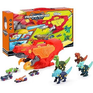 Top Race Dinosaur Storage Rail CAR-Multicolred - 1 of 4