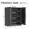 Dovelina Accent Storage Cabinet with Adjustable Shelves-Rattan Door - 4 of 4