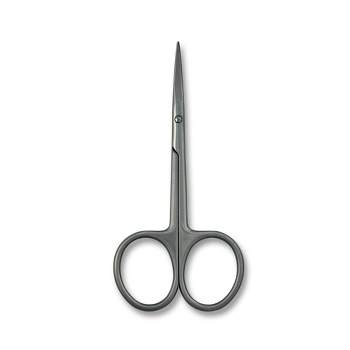 Unique Bargains Metal Round Tip Nose Hair Eyebrow Trimmer Scissors Cutter Remover Cosmetic Beauty Tools 3.5 x 1.8 x 0.1 Silver Tone 3pcs