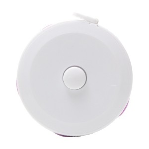 Unique Bargains Measure Tape Plastic Push-Button Tape Measure Pink Flower Design +/-5% Accuracy Plastic 1.97"x1.97"x0.71" 1 Pcs - 1 of 3