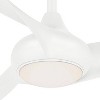 65" Minka Aire Modern Indoor Ceiling Fan with LED Light Remote Control White for Living Room Kitchen Bedroom Family Dining House - 3 of 4