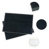 Unique Bargains Stackable Velvet Jewelry Organizer Trays with Removable Dividers for Drawers Set of 2 - 3 of 4