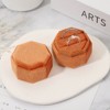 Unique Bargains Velvet Octagon Wedding Proposal Engagement 2 Slot Jewelry Storage Ring Box - 4 of 4