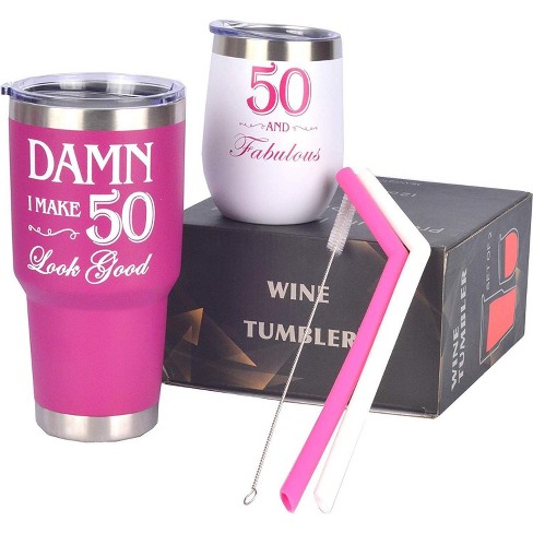 50th White store Tumbler