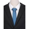 INSPIRE CHIC Men's Solid Color Classic Textured Neck Ties for Formal - 4 of 4