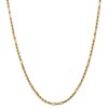 Black Bow Jewelry 3mm, 14k Yellow Gold, Diamond Cut, Milano Rope Chain Necklace - 3 of 4