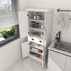 NicBex Modern 71" Kitchen Pantry Storage Cabinet with Drawer & 2 Adjustable Shelves, Cupboard for Dining Room&Living Room&Laundry - 4 of 4
