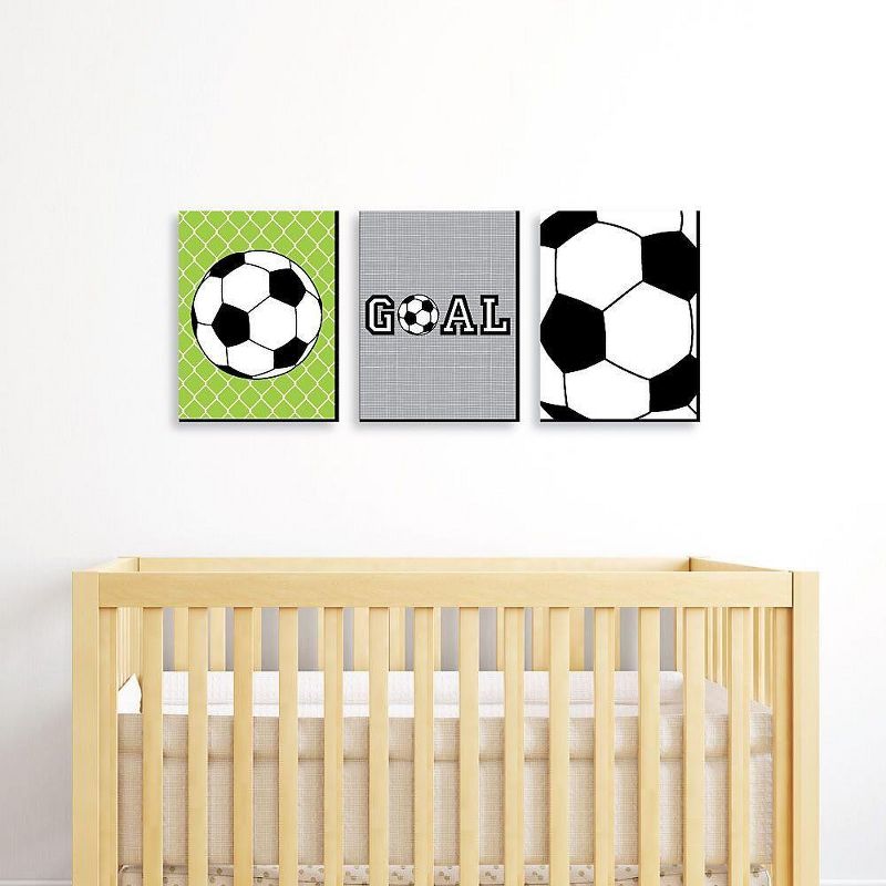 Big Dot of Happiness Goaaal - Soccer - Sports Themed Wall Art and Kids Room Decorations - Gift Ideas - 7.5 x 10 inches - Set of 3 Prints, 2 of 8