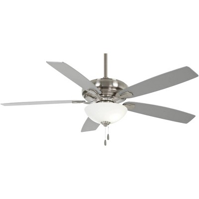 60" Minka Aire Watt II Nickel LED Indoor Pull Chain Ceiling Fan