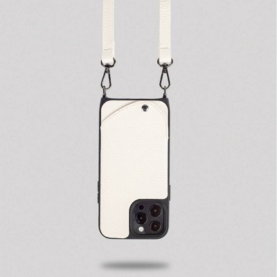 Noémie Apple Iphone 13 Pro Max/iphone 12 Pro Max Wallet & Crossbody Strap  Case - White/black : Target