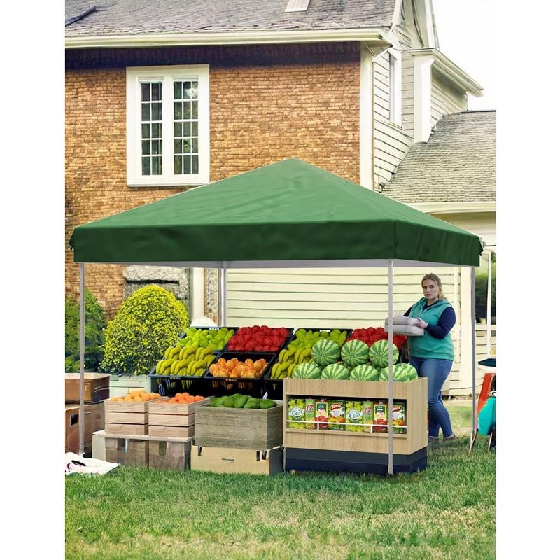 10x10FT Pop Up Canopy, Waterproof & UV Resistant Commercial Instant Craft Fair Canopy Tent, 5 of 7