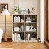 6 Cube Storage Shelf Organizer Bookshelf, 53" Tall Bookcase Modern Freestanding Organizer Shelf，for Living Room, Bedroom, Home Office - 2 of 4