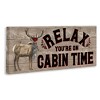 Stupell Industries Cabin Time Phrase with Deer, 30" x 13" - 3 of 4