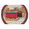 Earth Rugs Covered Bridge Round Trivet – 10" Rustic Country Scene Print on Braided Natural Jute Table Mat - 2 of 3
