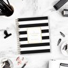 Blue Sky Day Designer Daily/Monthly Planning Calendar 8"x10" Rugby Stripe Black Frosted - 2 of 4