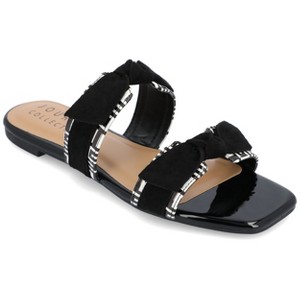 Journee Collection Womens Ireanna Slip On Slide Flat Sandals - 1 of 4