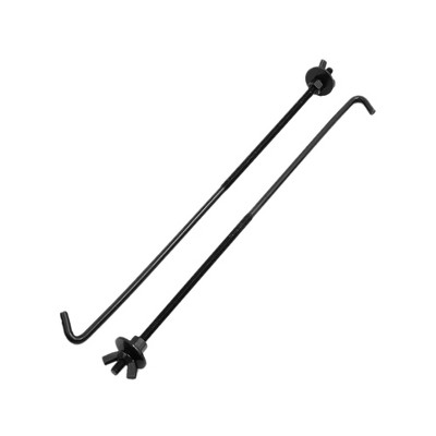 Unique Bargains Adjustable Battery Hold Down Bolts Clamp Bracket Holder