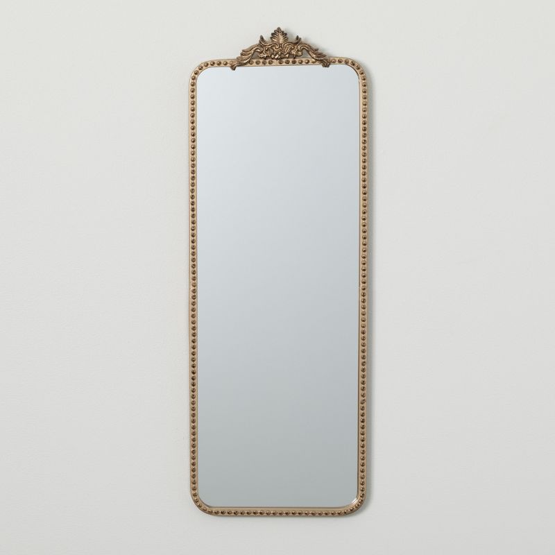 Sullivans Gold Rimmed Vintage Mirror 33.5"H Gold, 1 of 5