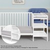 VYNXARIA 3-in-1 Convertible Crib and Changer Combo White - 4 of 4