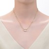 14K Gold Plated Chain Necklace with Cubic Zirconia Accents – A Radiant and Sophisticated Piece Combining Classic Design with Sparkling Elegance - 2 of 4